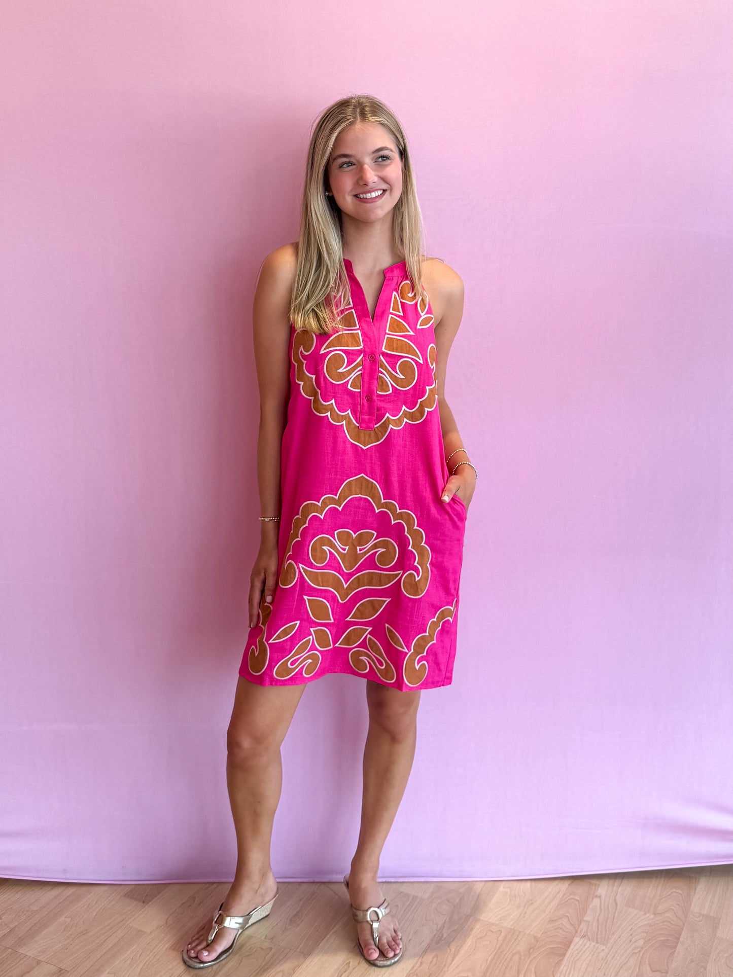 Elara Embroidered Dress