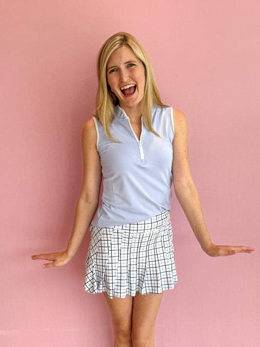 Grey Skort Classic Plaid