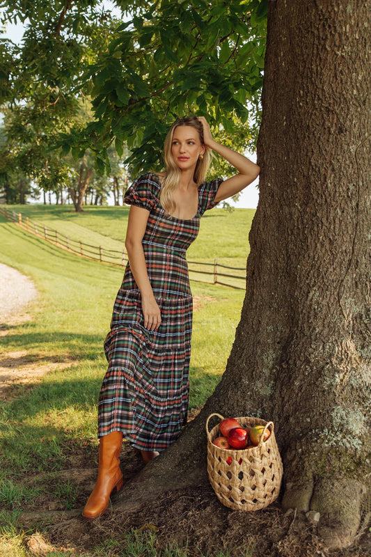 Heidi Dress Stockholm Plaid