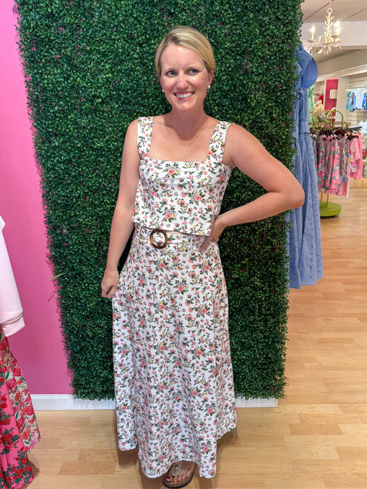 Bennett Skirt Chantilly Garden