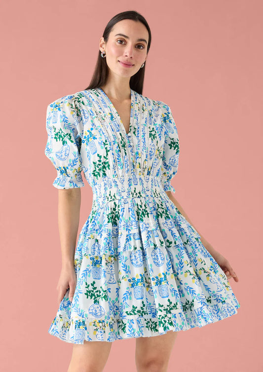 Penny Dress Chinoiserie Garden
