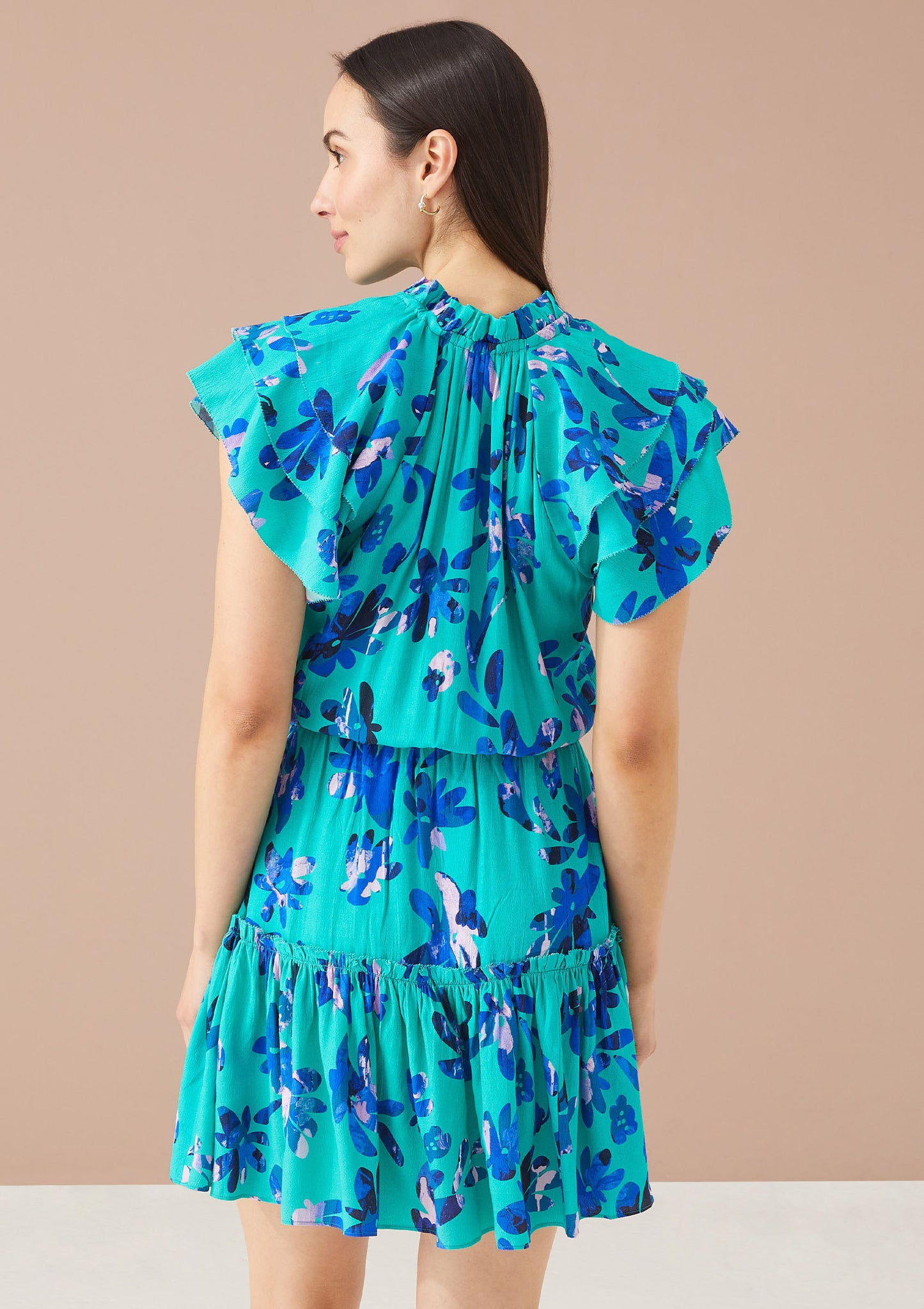 Victoria Dress Floral Jade