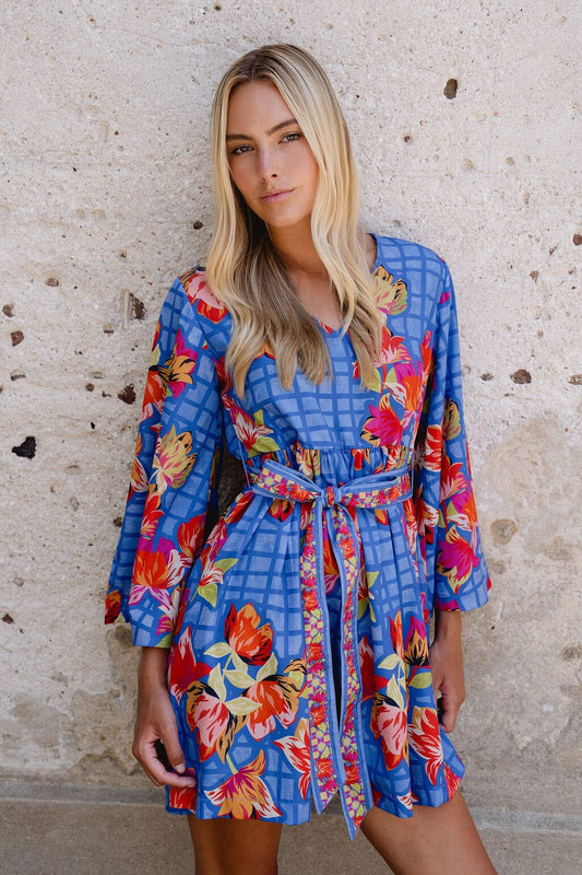 Lucia Mini Dress Carolina Blue