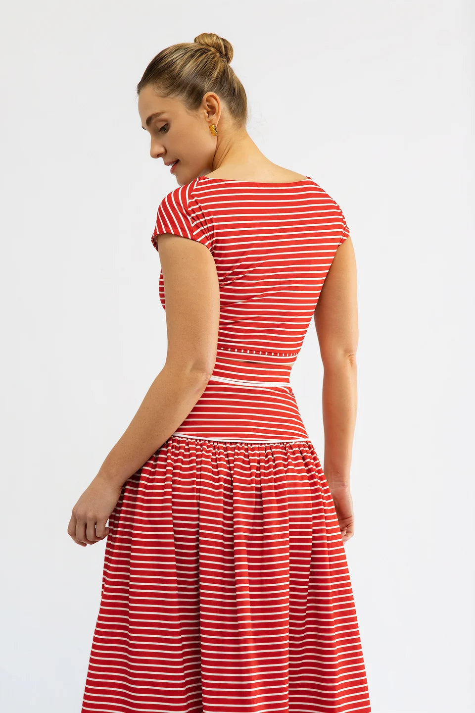 Mina Top Strawberry Stripe